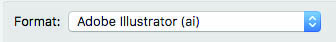 Format Adobe Illustrator Ai Dropdown