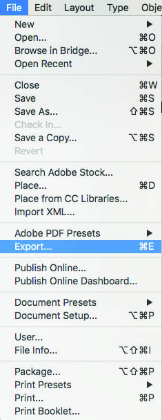 File Export Dropdown 