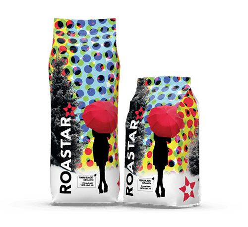 Gusseted Bag Pet Food Packaging with Roastar Design
