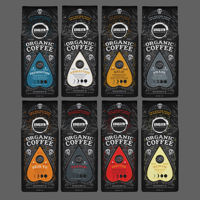 Sinister Coffee and Creamery Bags