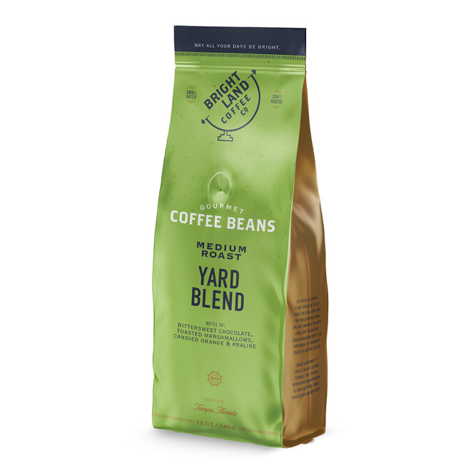 Bright Land Coffee Gusseted Bag